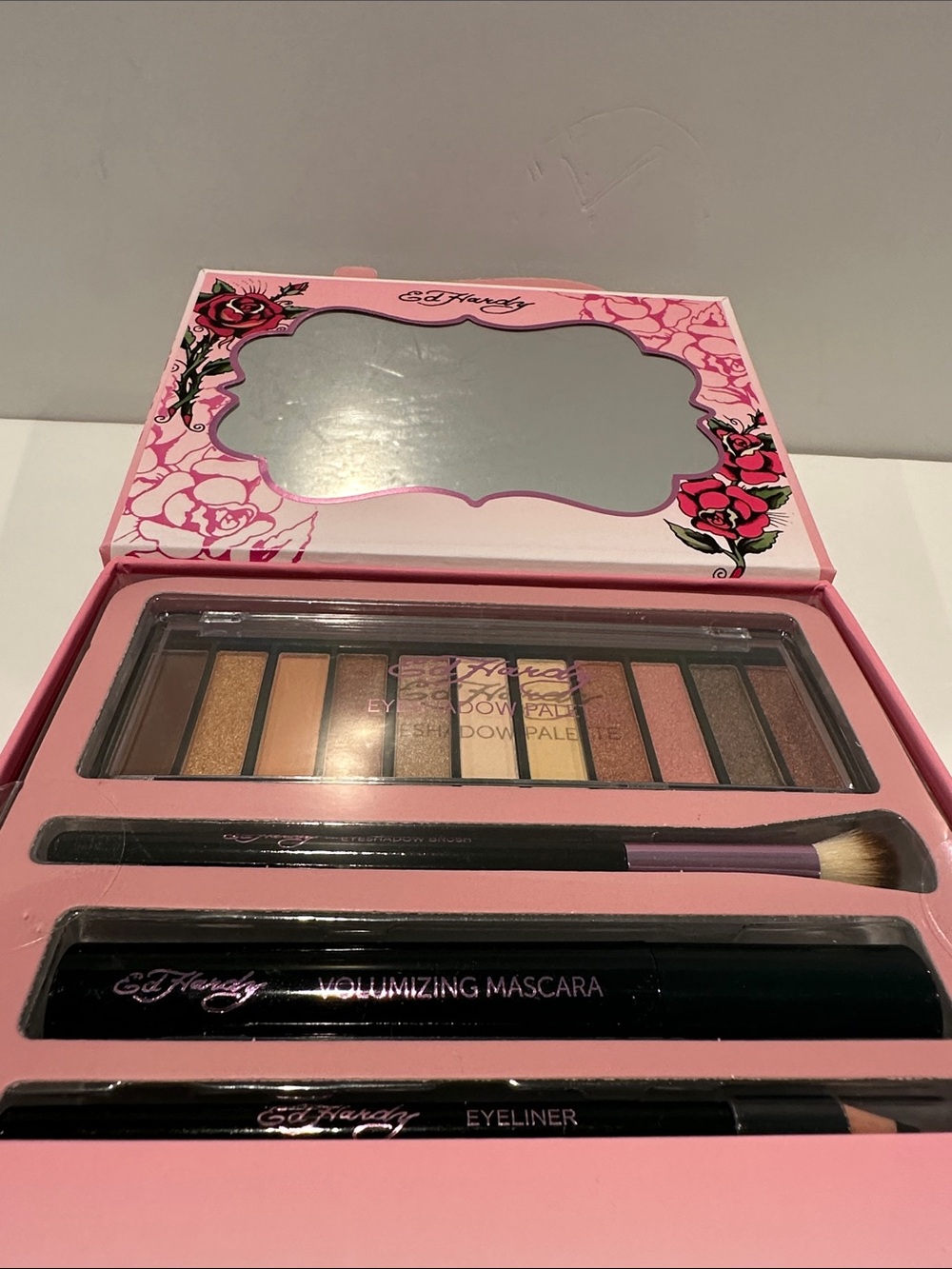 Ed Hardy Eye Shadow Palette w/Brush, Mascara, & Eye Liner.